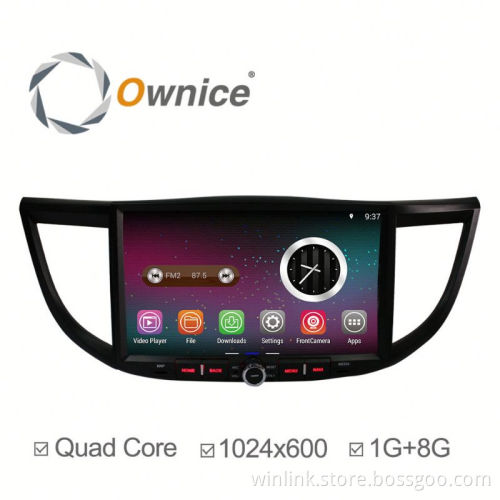 Android 4.4 up to android 5.1 quad core car head unit for CRV support DVR 1024*600